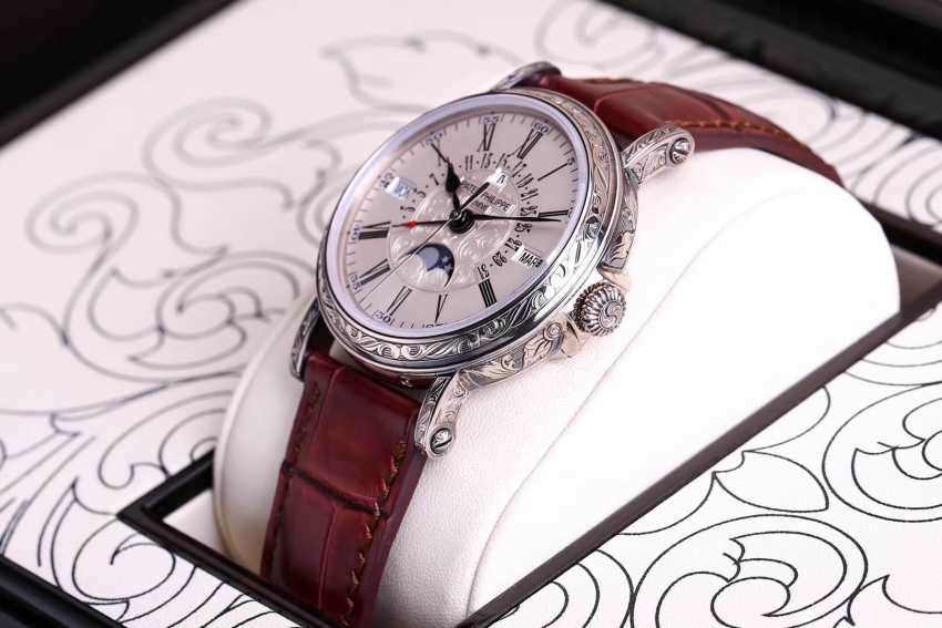 百达翡丽超级功能复杂计时系列5160g全手工雕花万年历